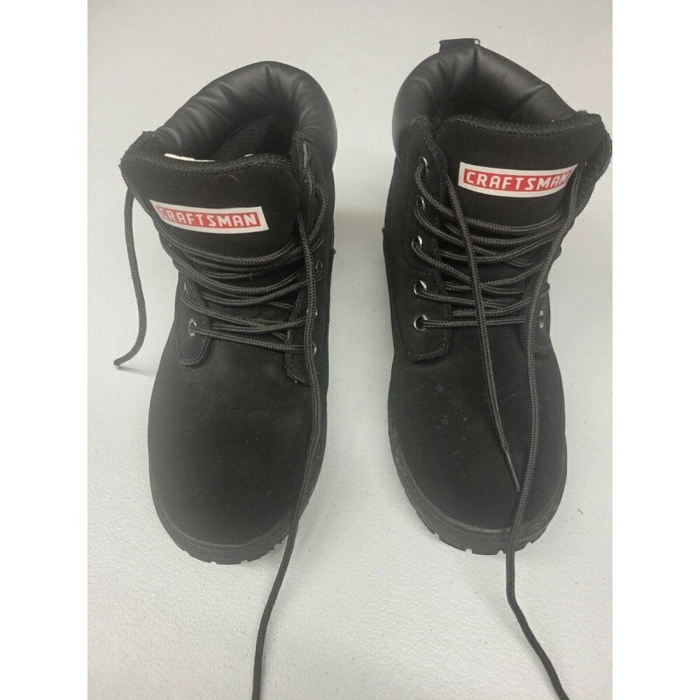 Craftman Size 3 Kids Black Velvet Lace-Up Ankle Boots casual wear